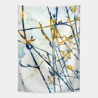 At The Window Botanical Art Tapestry