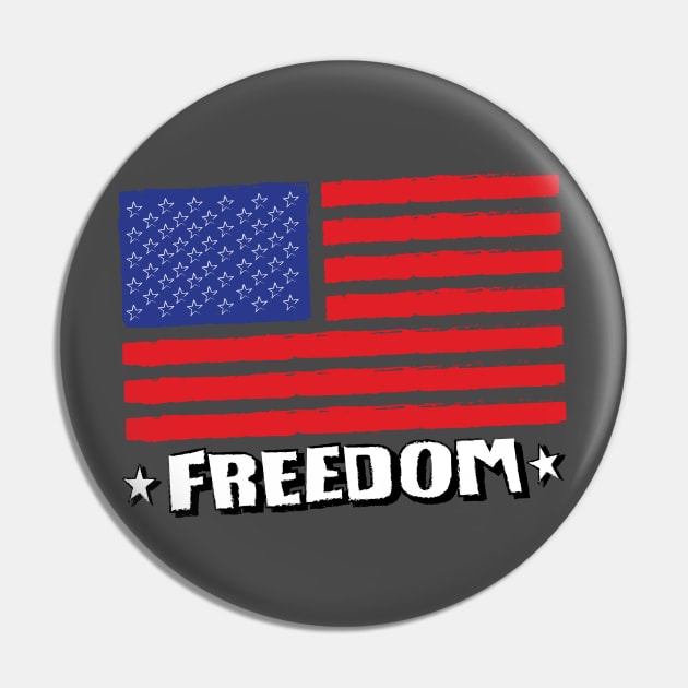 This Flag Stand for Freedom Pin by EdwardLarson