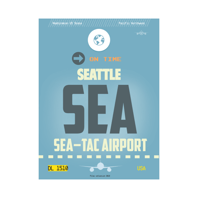 SEA Seattle airport code by Woohoo