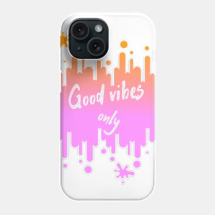 Good vibes only retro design Phone Case