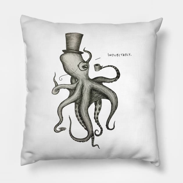 Indubitably Pillow by CaffeineandChaos