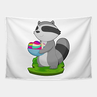 Racoon Easter Easter eggs Tapestry