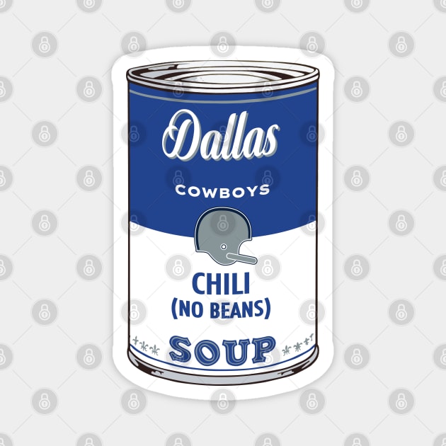 Dallas Cowboys Soup Can Magnet by Rad Love