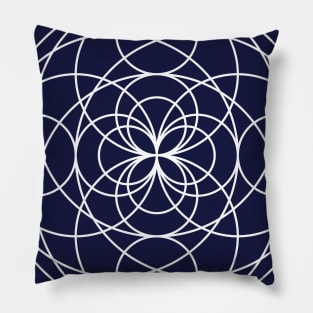 "Kaleidoscope Line" Mandala Pillow