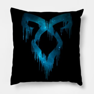 Shadowhunters rune / The mortal instruments - Angelic power rune dripping (green galaxy) - Parabatai - gift idea Pillow