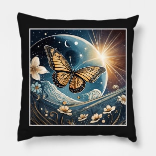 Cosmos Butterfly Pillow