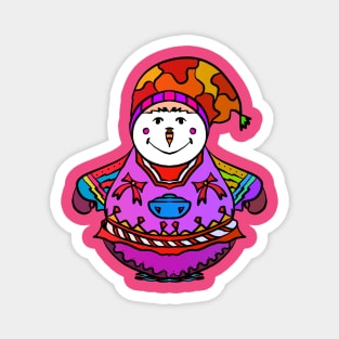 snow balloon doll Magnet