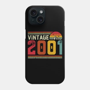 Vintage 2001 Birthday Gift Retro Style Phone Case