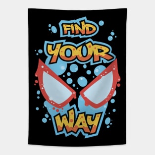 Miles into the Spiderverse T-Shirt Tapestry