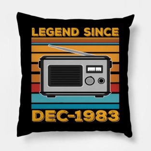 Legend Since 1983 Birthday 40th Dec Pillow