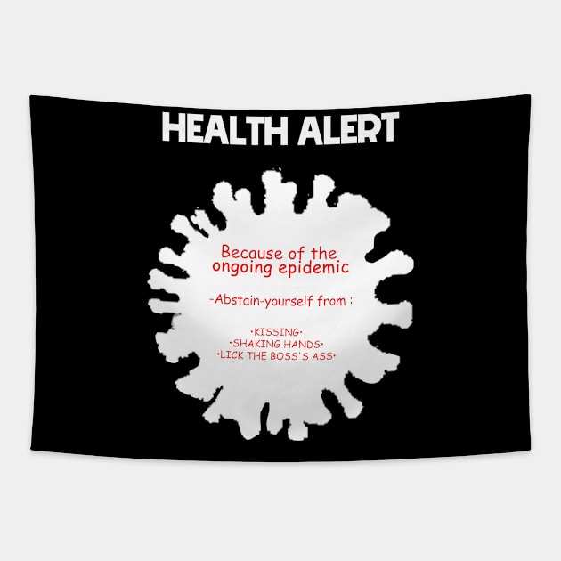 Health alert, coronavirus 2020 Tapestry by misoukill