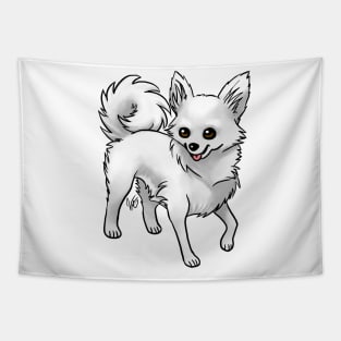 Dog - Chihuahua - Long Haired - White Tapestry