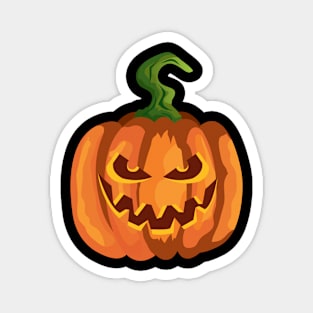 Scary halloween pumpkin Magnet