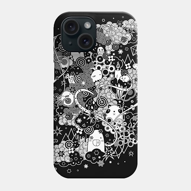 Pandamonium Phone Case by heavyhand