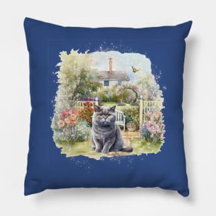 British Shorthair cat Pillow