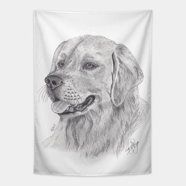 GOLDEN RETRIEVER Tapestry by BeritValk