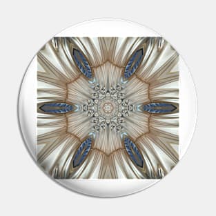 ornate art nouveau styled pattern in grey brown blue and beige Pin