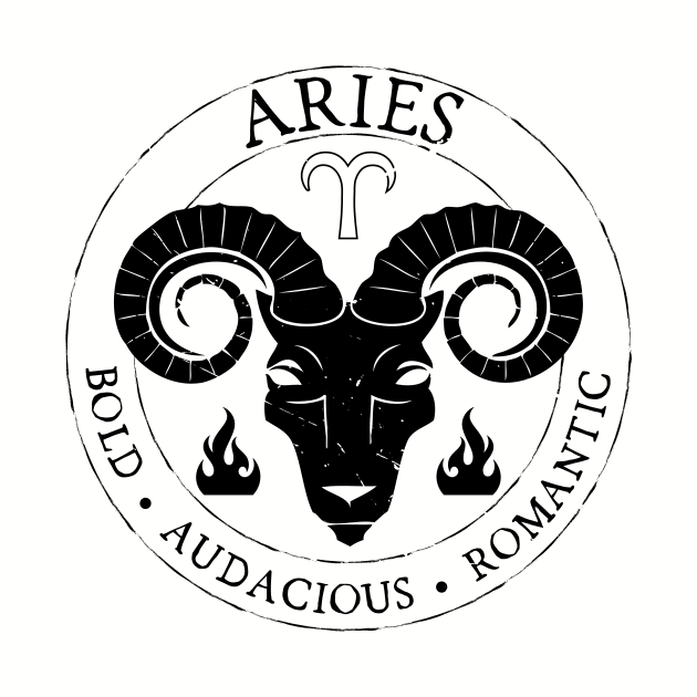 Aries Zodiac Birthday Star Sign Zodiac Gift by atomguy