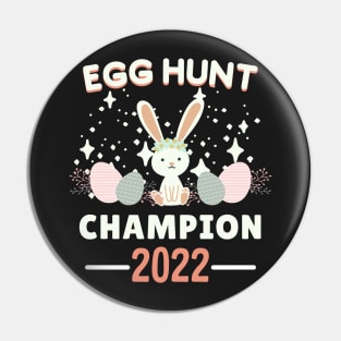 Egg Hunt Champion 2022, Egg hunt champion, Sunday Happy Easter Cute Bunny 2022 Pin