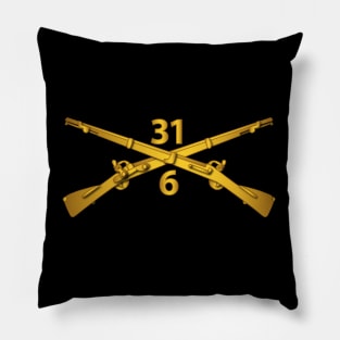 6th Bn - 31st Infantry Regiment Branch wo Txt Pillow