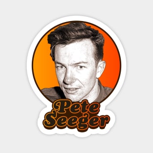 Pete Seeger ))(( Retro Folk Icon Magnet