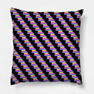 Geometric Futures #9 - Pattern Modular Synth Glitch Artwork Pillow