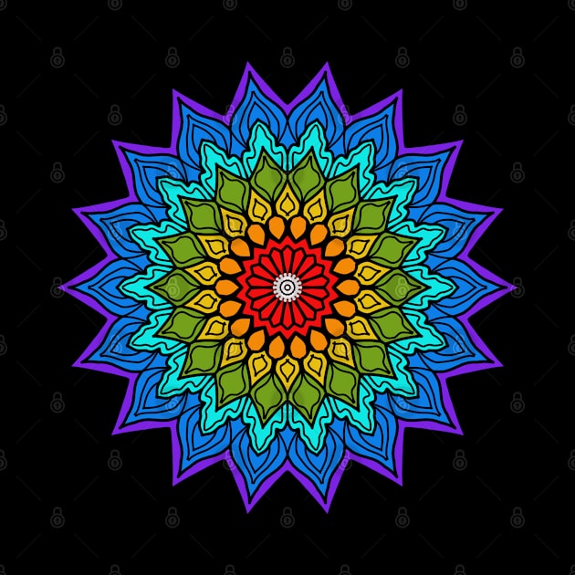 Mandala Colorful Pattern by TANSHAMAYA