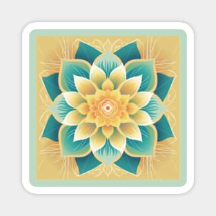 Lotus Mandala Design Magnet