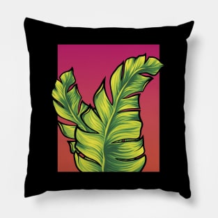 Tropical Leaves Pillow