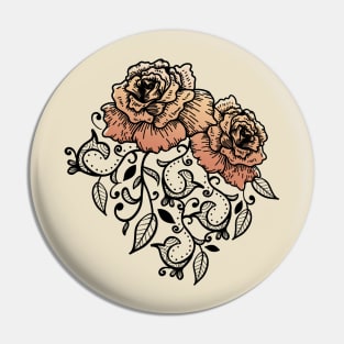 Cool floral rose Pin