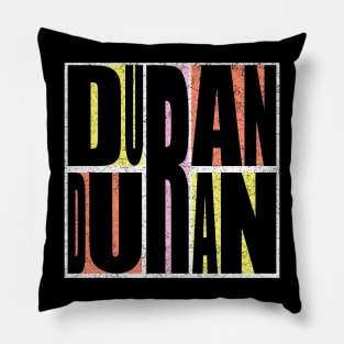 90s Duran Duran Distressed Pillow