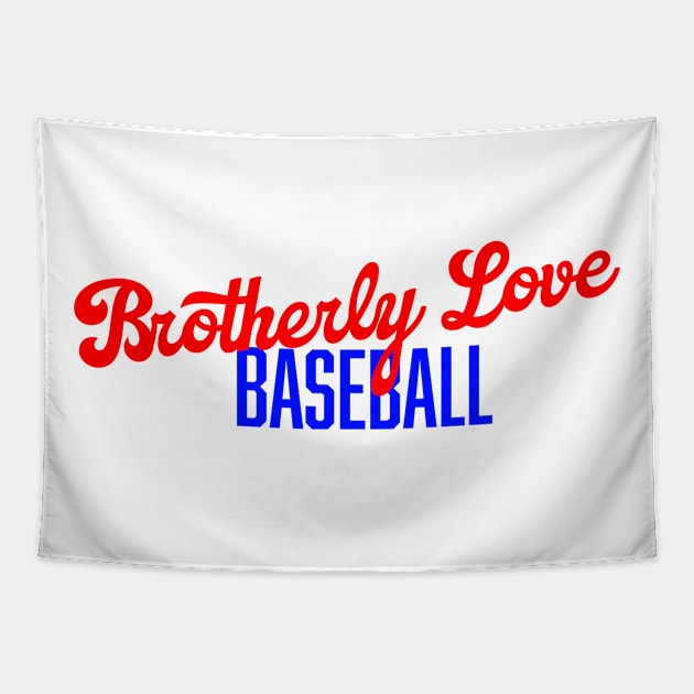 Brotherly Love Baseball Tapestry by Throwzack