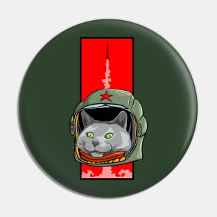 Russian Blue Space Program Pin