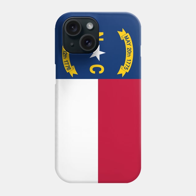 Flag of North Carolina Phone Case by brigadeiro