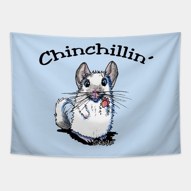 KiniArt Chinchillin Tapestry by KiniArt