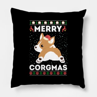 Corgi Ugly Merry Corgmas Santa Corgi Pillow