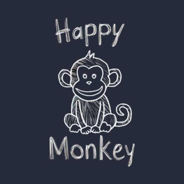 Happy Monkey by TshirtMA