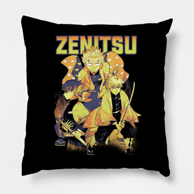 Zenitsu Bootleg Pillow by Joker Keder