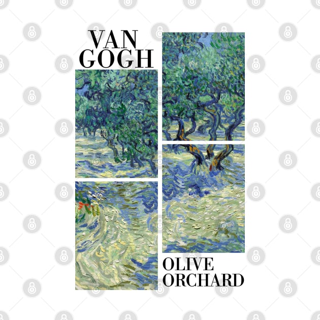 Van Gogh - Olive Orchard 1889 by Vincent Van Gogh T-Shirts