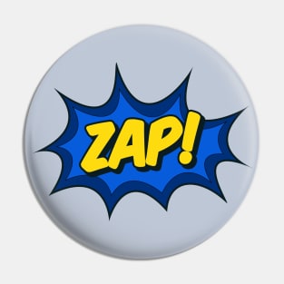 Zap! Comic Effect Pin