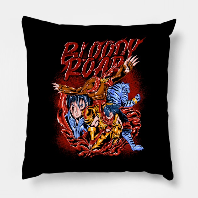 BLOODYROAR Pillow by mazyoy