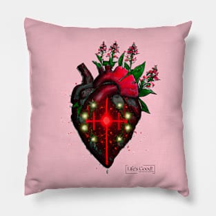 heart punk Pillow