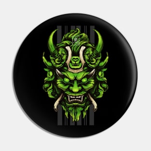 One Mask Illustration Pin