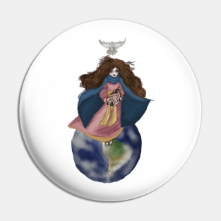 Our Lady Queen of Heavens and Earth Pin