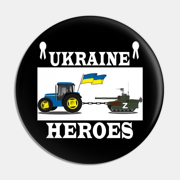 Ukrainian Tractor Pulling Tank Pin by Elegance14