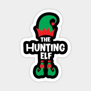 Hunting Elf Shirt Family Matching Group Christmas Xmas Gifts Magnet