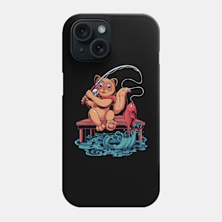 Tanuki the fisherman Phone Case