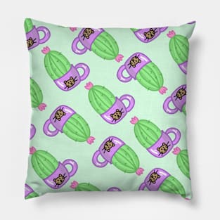 Cactus cute nature flower plant motivation positive succulent Pillow