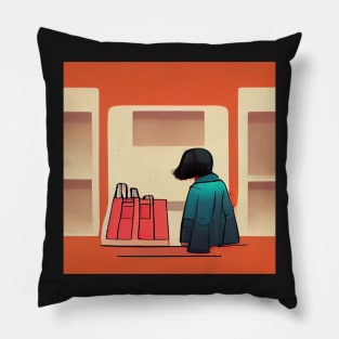 Shop assistant | Comics Style Pillow