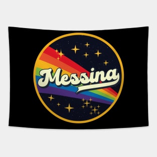 Messina // Rainbow In Space Vintage Style Tapestry